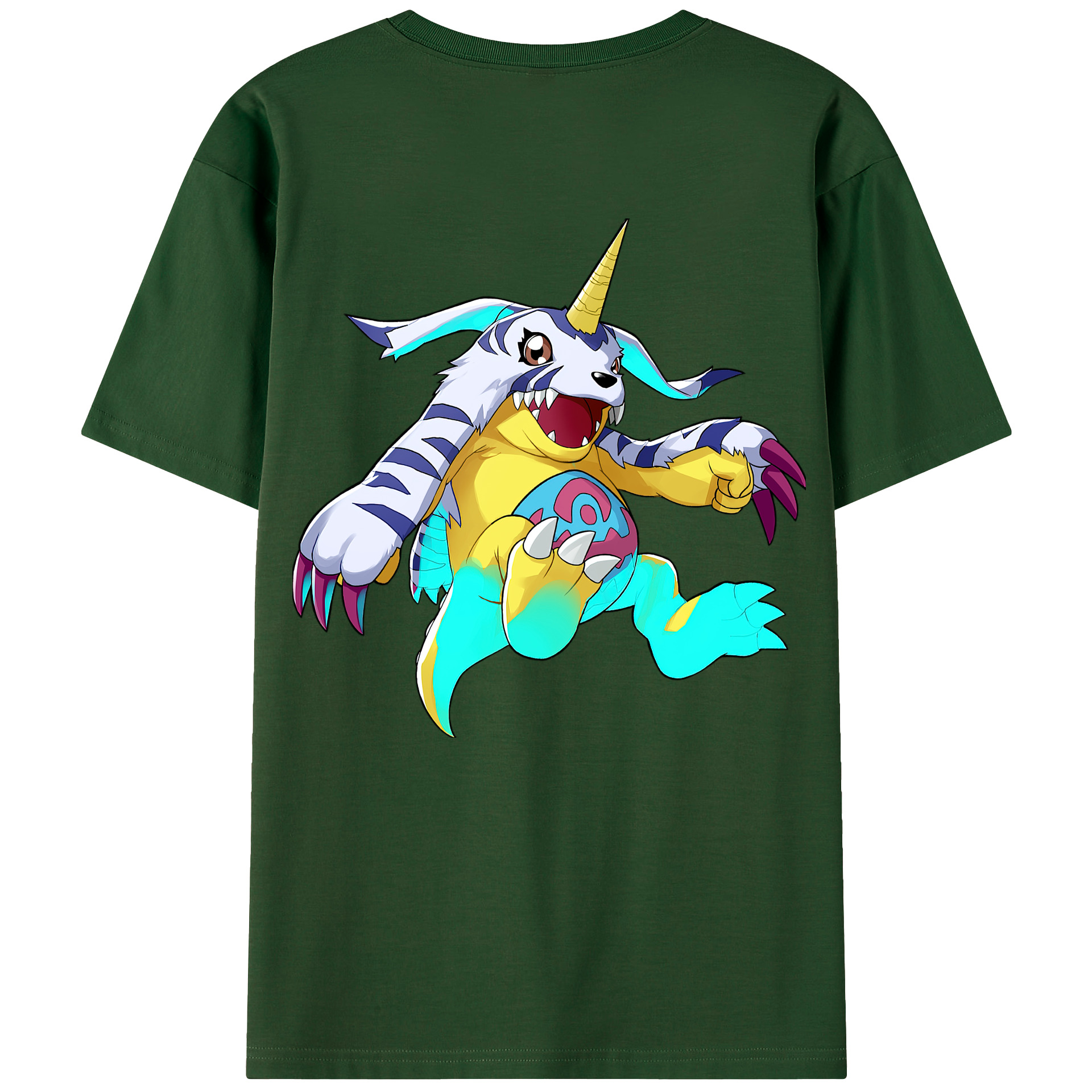 （画像用） Digimon デジタルモンスター/デジモン 綿100％半袖Tシャツ（背面プリント）